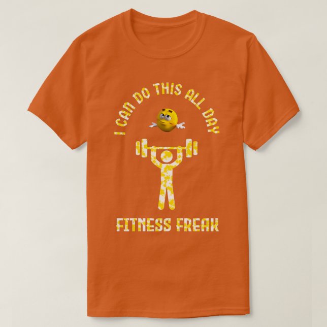 FITNESS-FREAKENS viktningsfaktor T Shirt (Design framsida)
