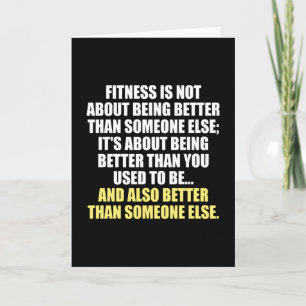 Fitness Funny Motivational Kort
