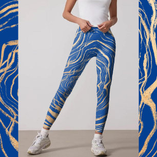 fitness girl elegance faux guld maze inspirerad ko leggings