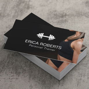 Fitness Girl Personal Trainer Professionell Visitkort