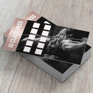 Fitness Girl Ro Guld 10 Class Pass Loyalty Lojalitetskort