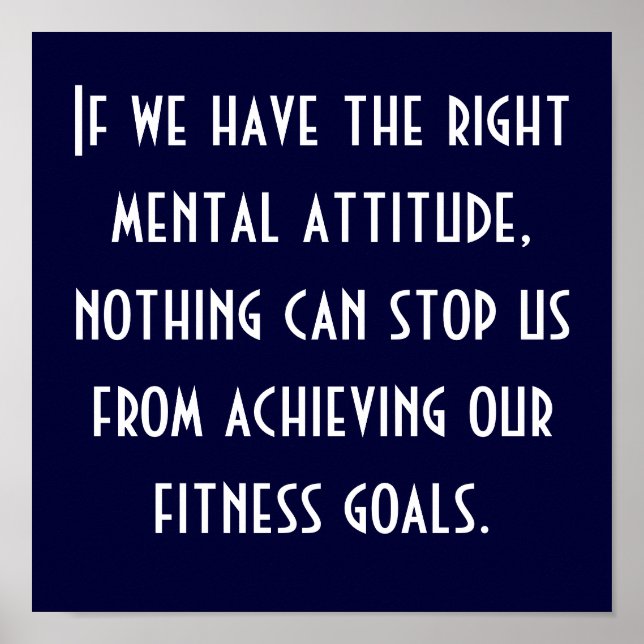 Fitness Goals Poster (Framsidan)