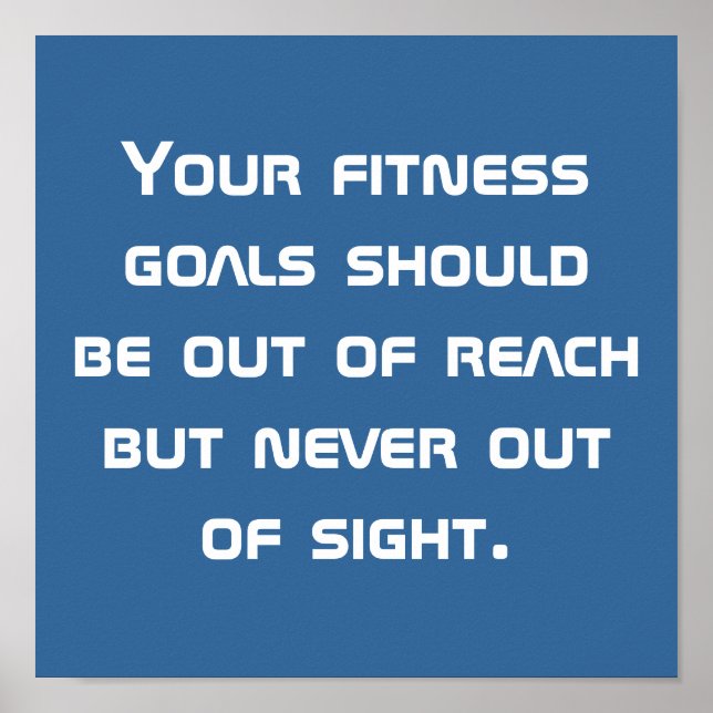 Fitness Goals Poster (Framsidan)