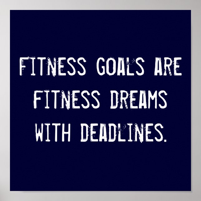Fitness Goals Poster (Framsidan)