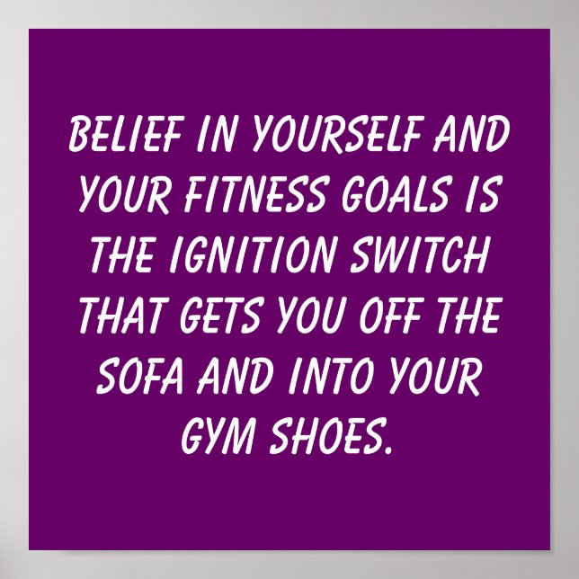 Fitness Goals Poster (Framsidan)