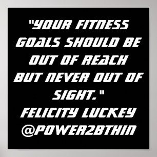 Fitness Goals Poster