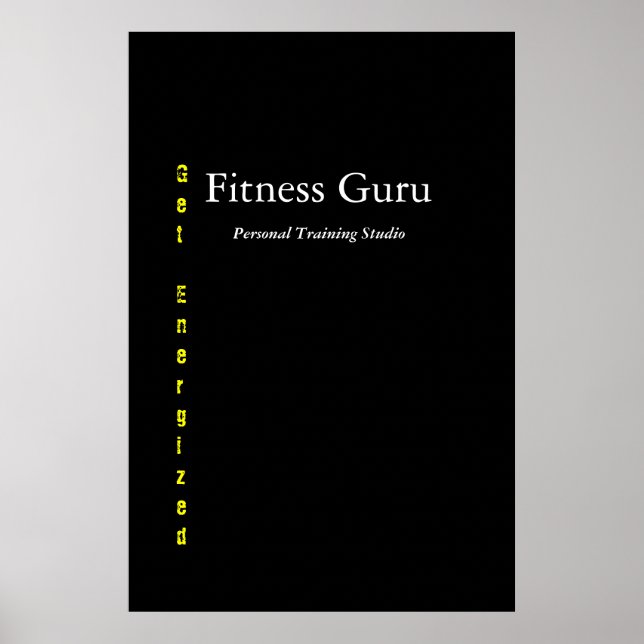 Fitness Guru Poster (Framsidan)