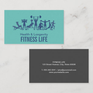 Fitness Gym Arbeta med utbildning Visitkort