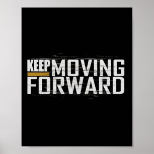 Fitness Gym Behålla Flytta Forward (Art in Front a Poster