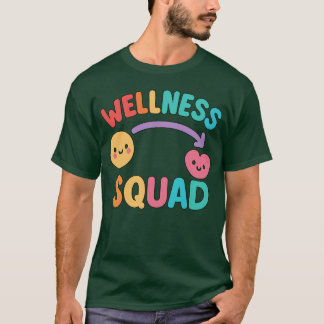 Fitness Gym Besättning Hälsotränare WELLNESS Träna T Shirt