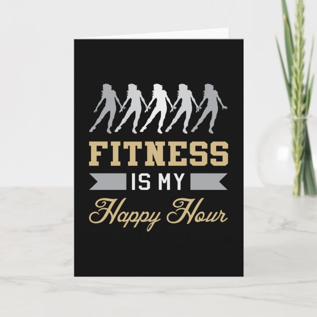 Fitness Gym Dance Dancing Workout Sport Gift Idea Kort (Framsida)