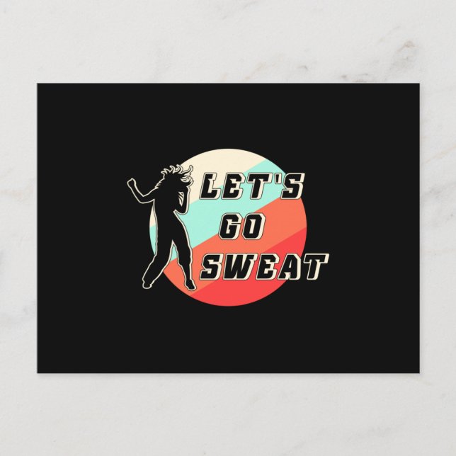 Fitness Gym Dance Dancing Workout Sport Gift Idea Vykort (Framsida)