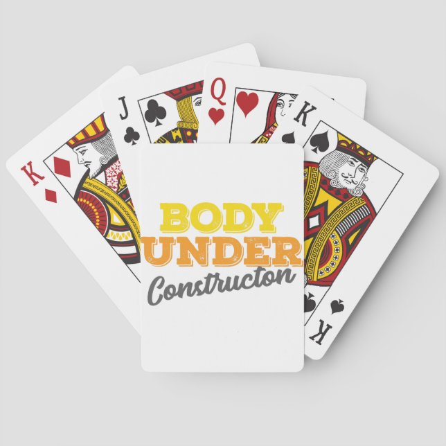 Fitness Gym Gift Body under Construction Gift Casinokort (Baksidan)