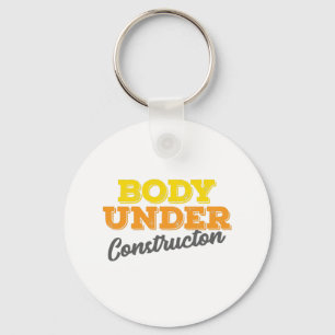 Fitness Gym Gift Body under Construction Gift Nyckelring