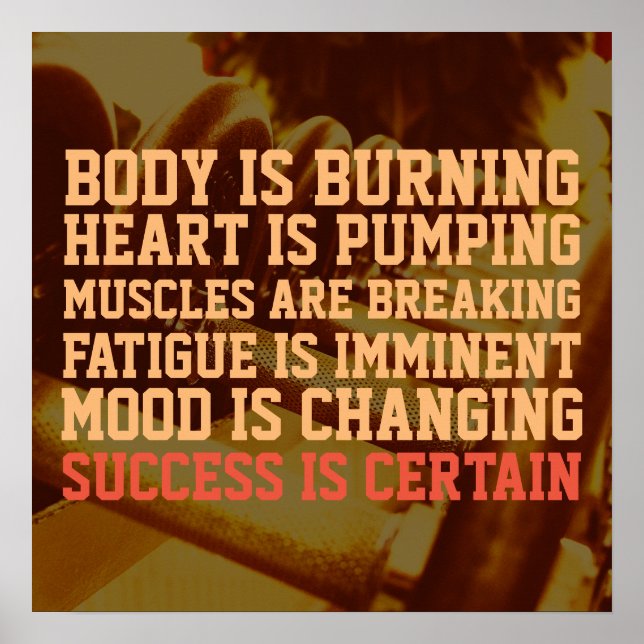 Fitness-gym-inspirationskälla i stil poster (Framsidan)
