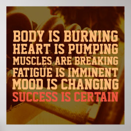Fitness-gym-inspirationskälla i stil poster
