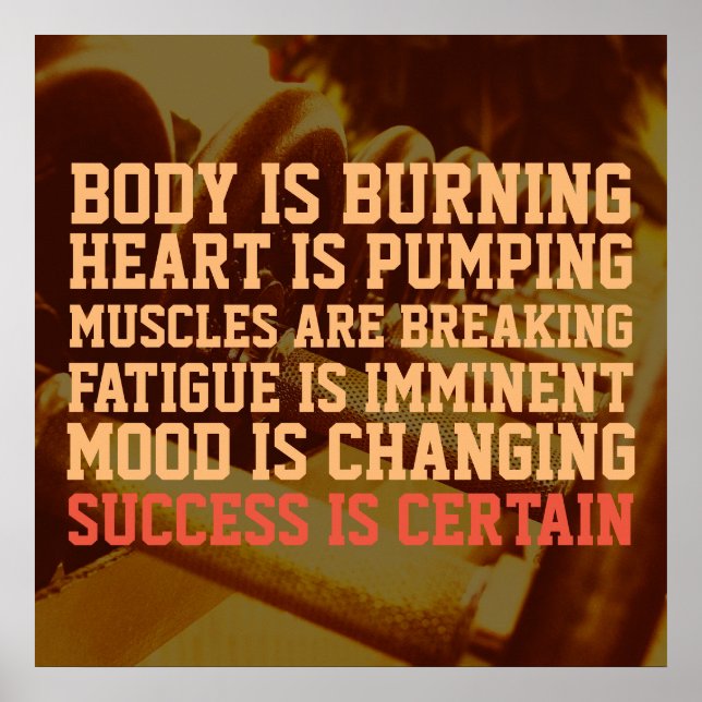 Fitness-gym-inspirationskälla i stil poster (Framsidan)