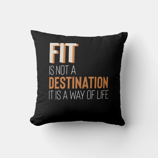 Fitness Gym Motivation passande är livsstil Kudde (Framsida)
