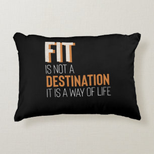 Fitness Gym Motivation passande är livsstil Prydnadskudde