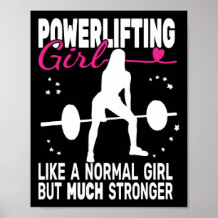Fitness Gym Powerlifter Powerlyftande viktlyftande Poster