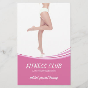 Fitness Gym Skönhetssalong Flygblad