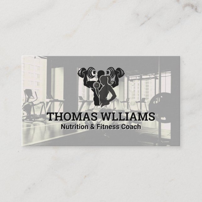 Fitness Gym Tränares | Hälsa Visitkort (Framsida)