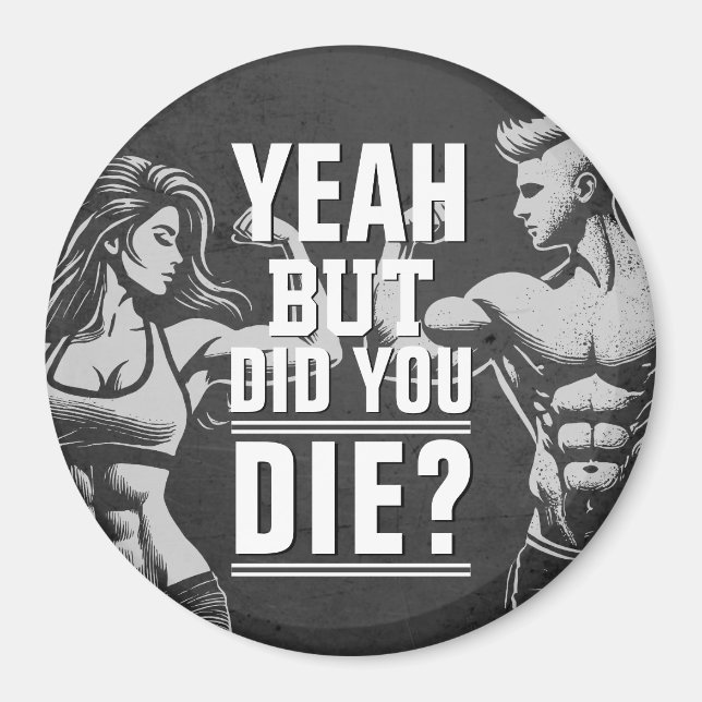 Fitness Gym Workout Bodybuilding Motivational Magnet (Framsidan)