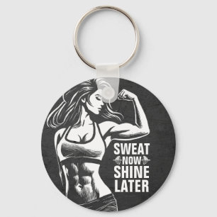 Fitness Gym Workout Bodybuilding Motivational Nyckelring