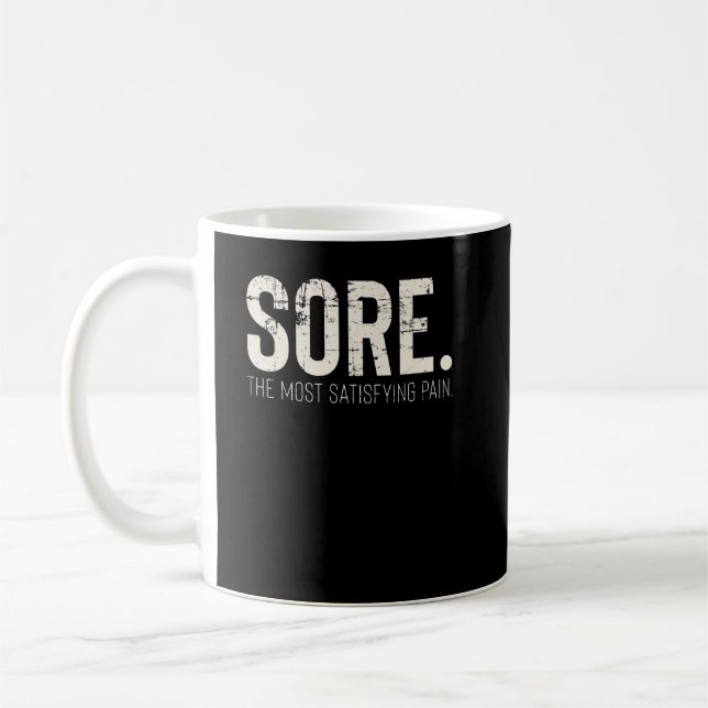 Fitness Gym Workout Motivational Quote Kaffemugg (Vänster)