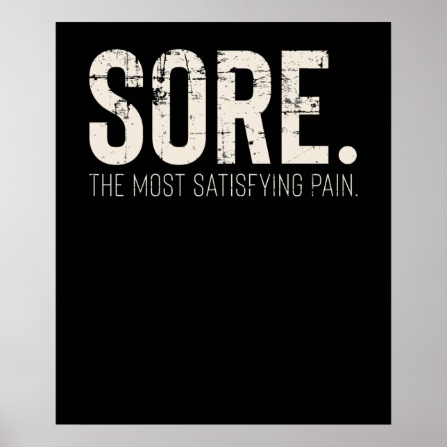 Fitness Gym Workout Motivational Quote Poster (Framsidan)