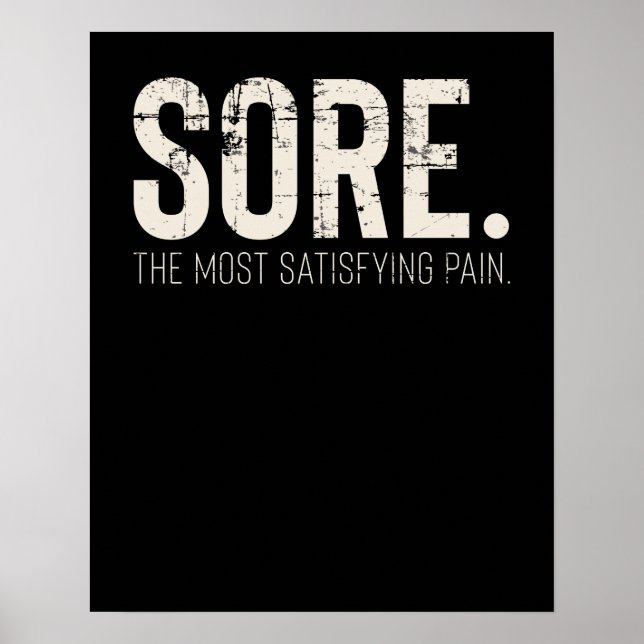 Fitness Gym Workout Motivational Quote Poster (Framsidan)