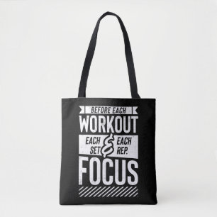 Fitness Gym Workout Motivational Say Tygkasse