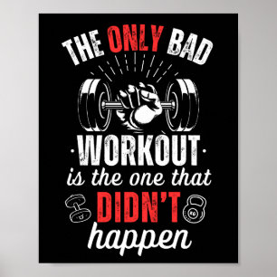 Fitness Gym Workout-motiveringsoffert, övning Poster