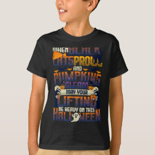 Fitness halloween träning gym t shirt