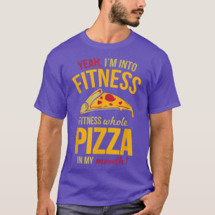 Fitness Hela Pizza i min mun T Shirt