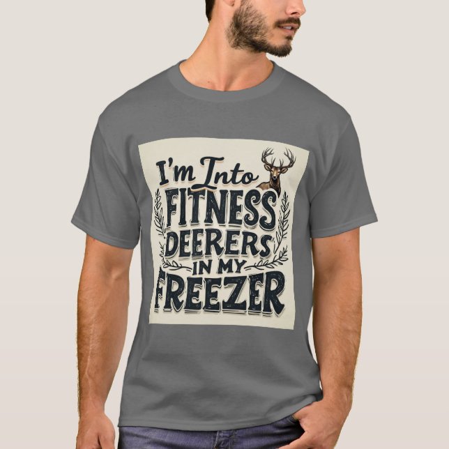 Fitness-Hjort i min frysbox: Bränn din workout T Shirt (Framsida)