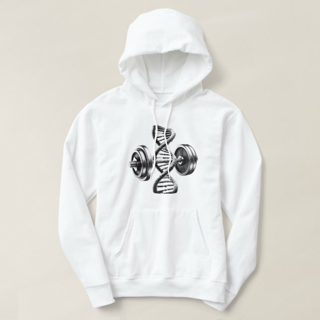 Fitness i mitt DNA Heavyweight Hoodie (Design framsida)