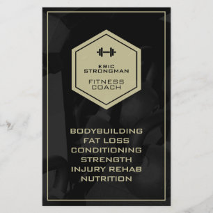 Fitness-industrin inspirerade modern maskulin flygblad