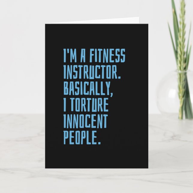 Fitness Instructor Kort (Framsida)