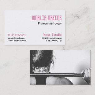 Fitness Instructor, Personal Trainer eller Coach Visitkort