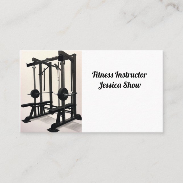 Fitness Instructor Visitkort (Framsida)