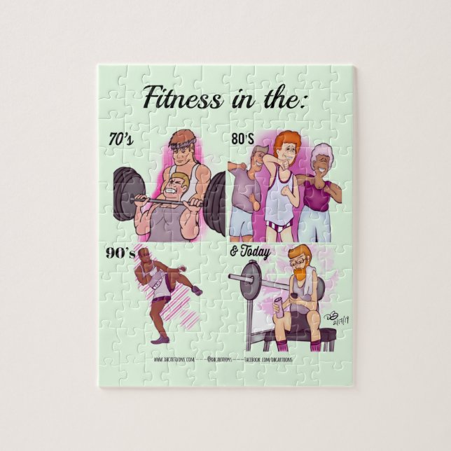Fitness Jigszle Puzzle Pussel (Vertikal)