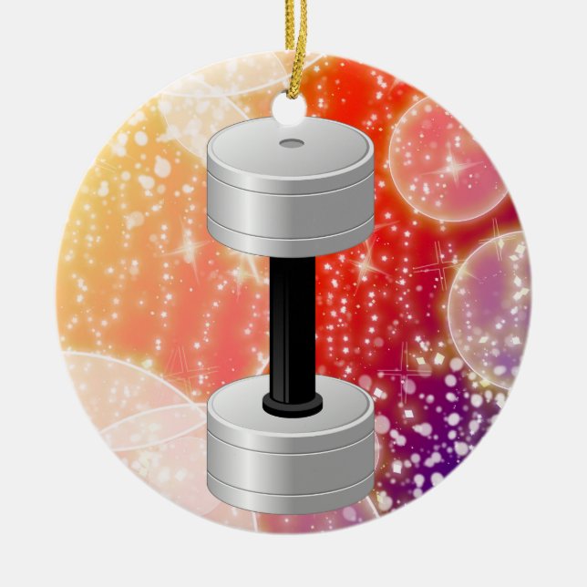 Fitness! Julgransprydnad Keramik (Framsidan)