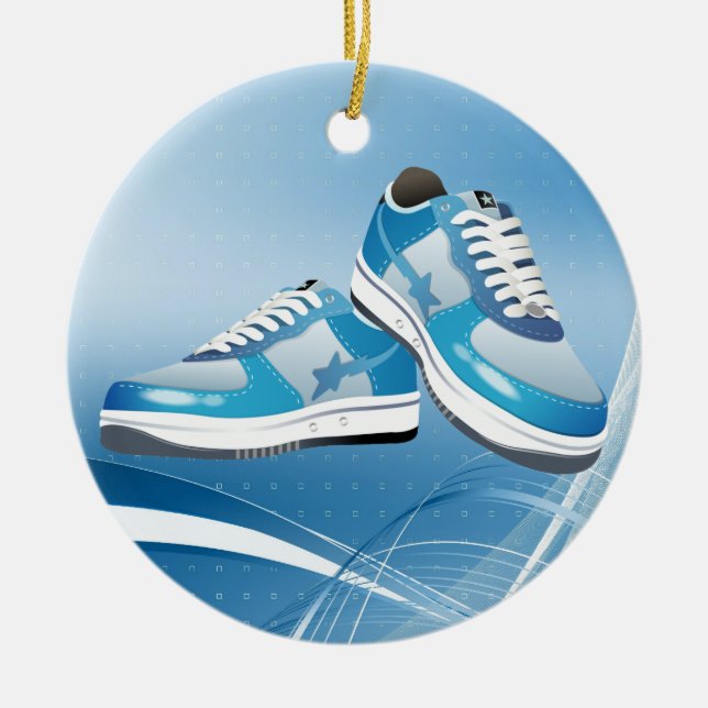 Fitness! Julgransprydnad Keramik (Framsidan)