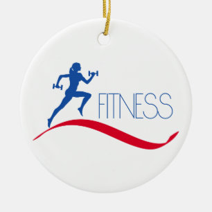 Fitness Julgransprydnad Keramik