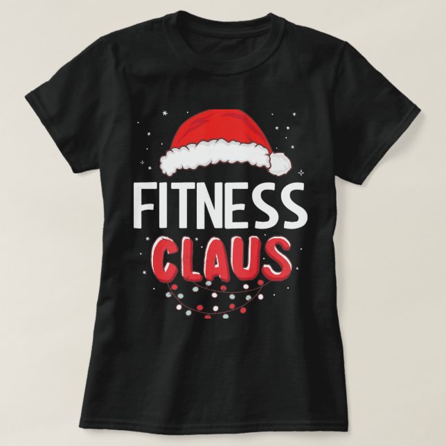 Fitness Jultomten Julmatchningskostnad T Shirt (Design framsida)
