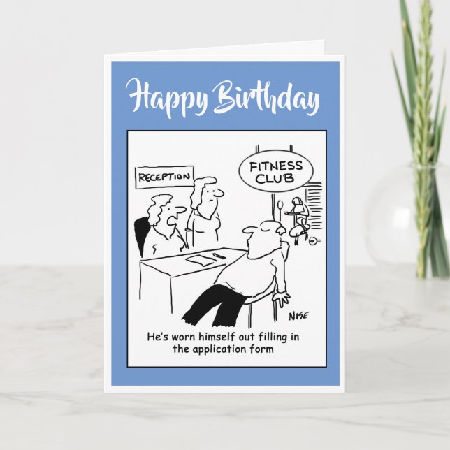 Fitness Klubb-medlemmen är utsliten Kort (Framsida)