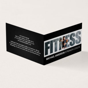 Fitness   Kvinna på gymmet Visitkort