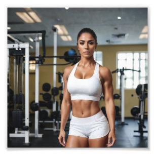 Fitness Latina Girl Fototryck