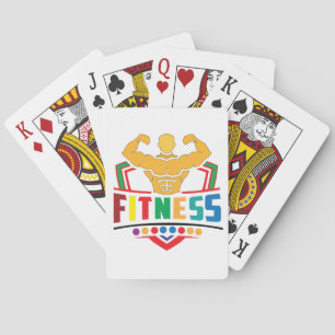Fitness livsstil – Träna hårt Stanna stark Casinokort